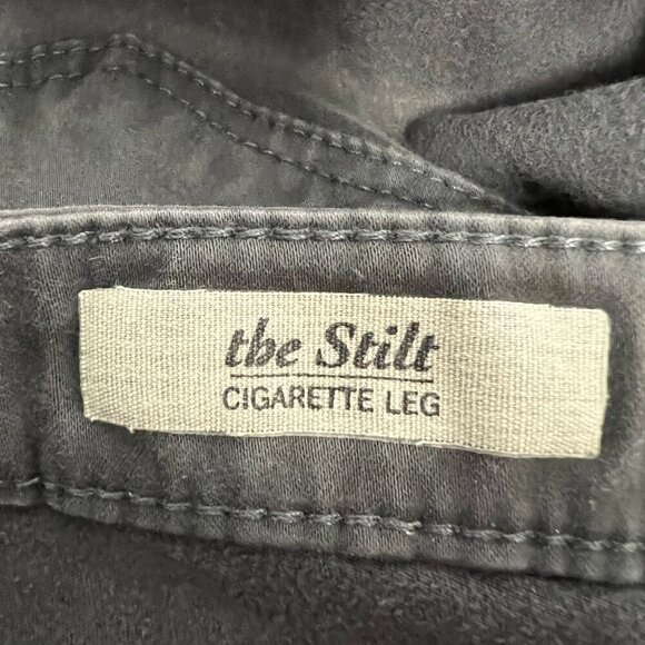 Adrian Goldschmied Cigarette Leg The Stilt Gray Jeans Size 25 Waist Low Rise - Picture 9 of 10